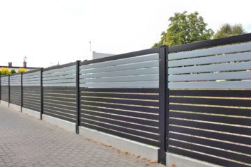 PP002P82 colore I ogrodzenie palisadowe stylizowane BORDER KONSPORT