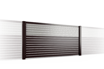 PP002P82 colore I przeslo ogrodzenie palisadowe stylizowane BORDER KONSPORT
