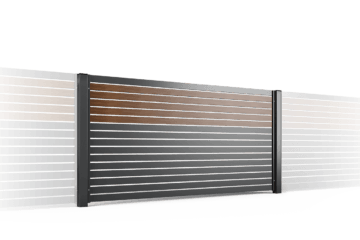 przęsło ogrodzenie palisadowe stylizowane PP 002 (P82) NOCE I BORDER KONSPORT