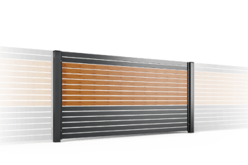 przeslo ogrodzenie palisadowe stylizowane PP 002 (P82) PINO II BORDER KONSPORT